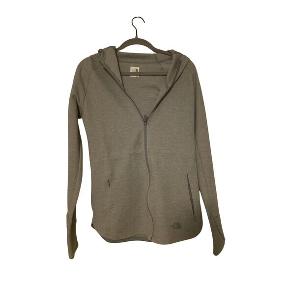 The North Face Women's Medium Hoodie Full Zipper Jacket Gray Hiking Minimalist - Picture 1 of 6